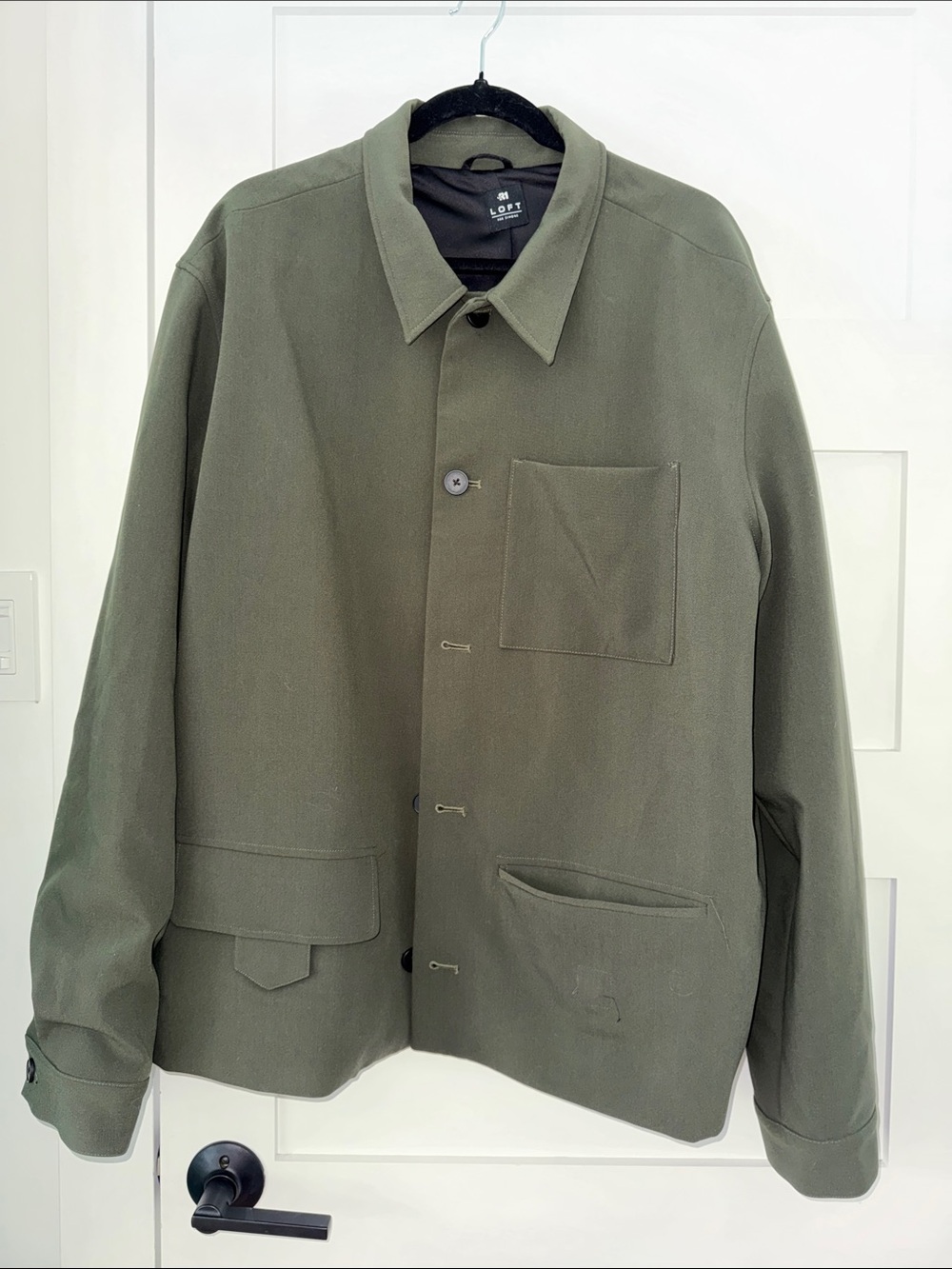 LOFT Olive Green Lightweight Shirt Jacket